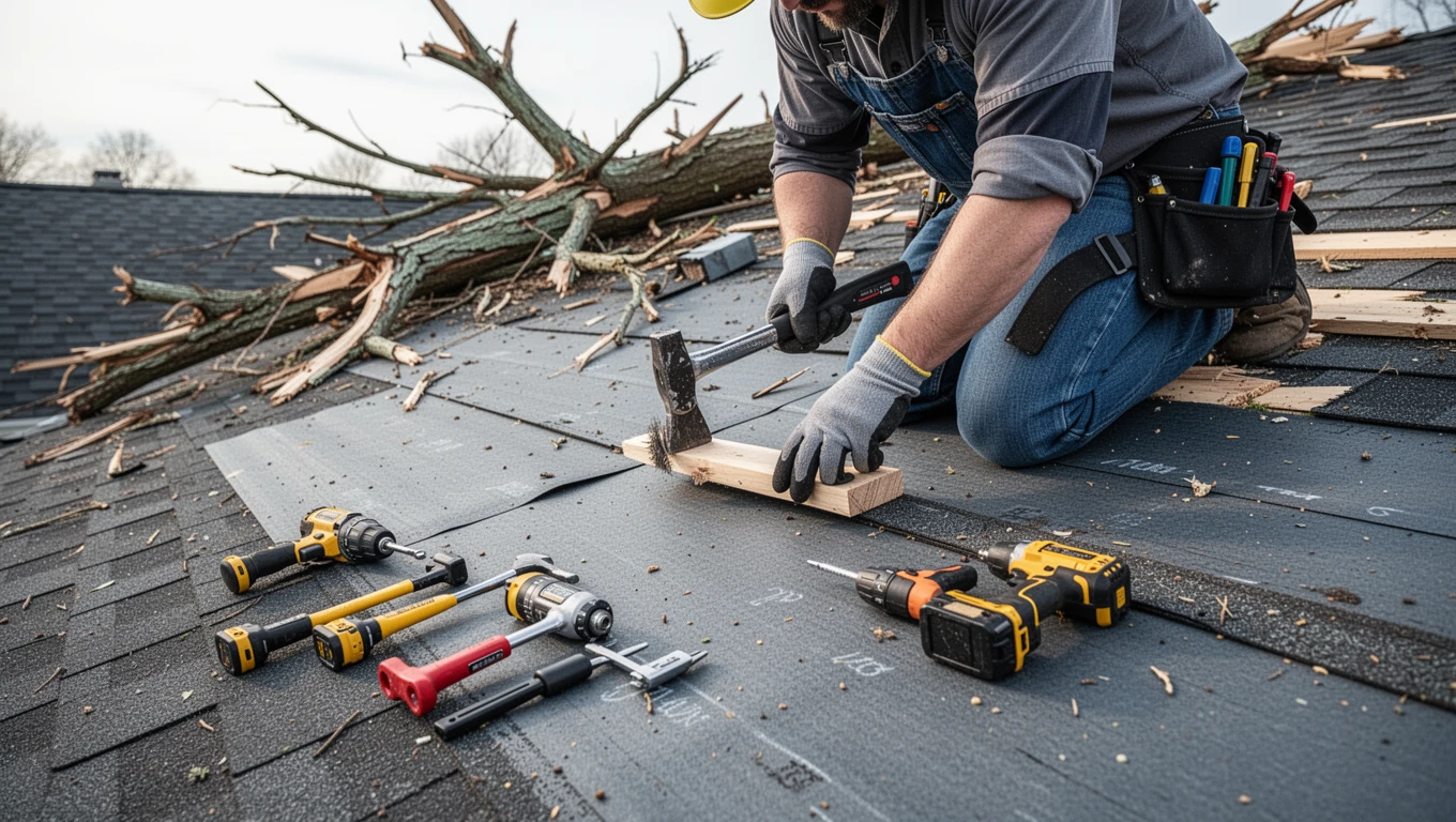 Wind Damage Roof Repair